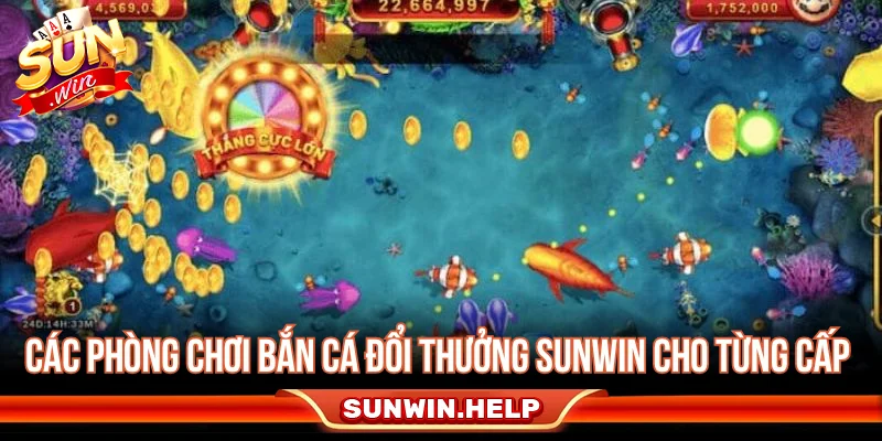 Bắn Cá Đổi Thưởng SUNWIN - Cách Chơi Từng Phòng Cực Hay Các phòng chơi bắn cá đổi thưởng SUNWIN cho từng cấp