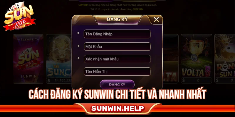 Hướng dẫn đăng ký SUNWIN chi tiết trên điện thoại