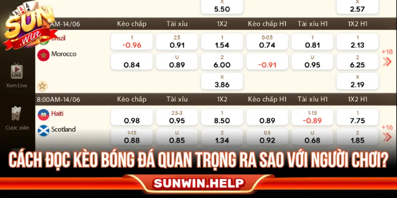 Hiểu cách đọc kèo bóng đá quan trọng ra sao với người chơi