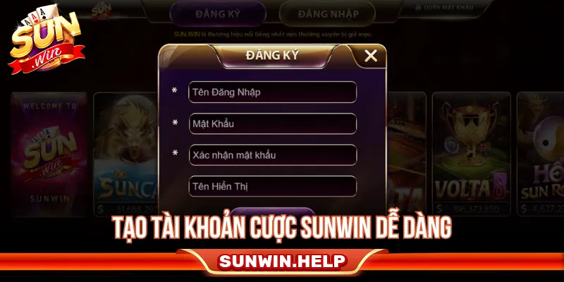 Hướng dẫn đăng ký SUNWIN chi tiết theo từng bước cụ thể