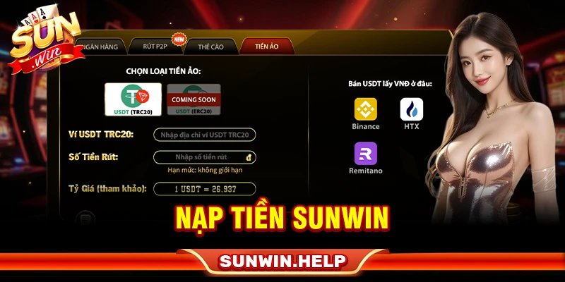nạp tiền sunwin