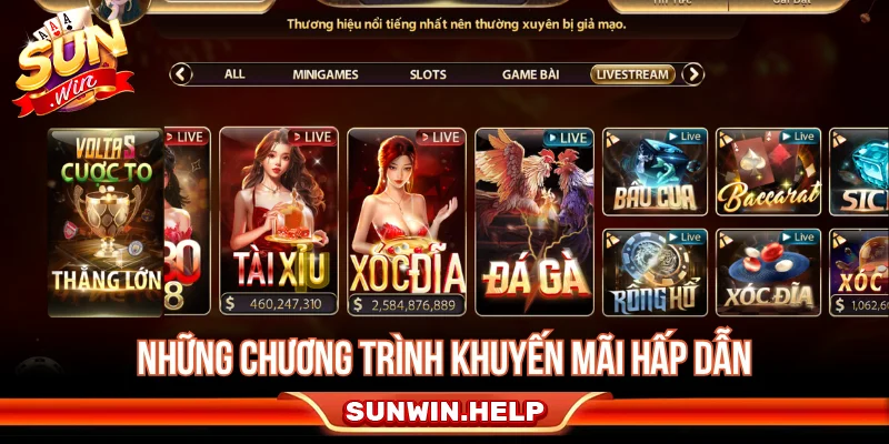 Tổng hợp các chương trình khuyến mãi hấp dẫn tại SUNWIN