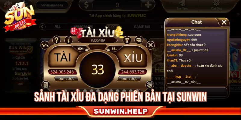Sảnh Tài Xỉu Sunwin thiết kế đa dạng và bảo mật cao